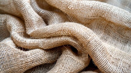 Poster - A close up view captures the cozy texture of a woven fabric featuring interwoven strands in warm earthy tones. The soft look and feel create a welcoming atmosphere.
