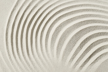 Poster - Intricate patterns in sand create mesmerizing, textured background