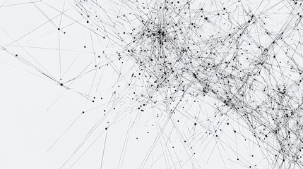 Technology background, Abstract line network
