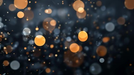 Poster - Beautiful bokeh lights creating a festive atmosphere during a celebration at night