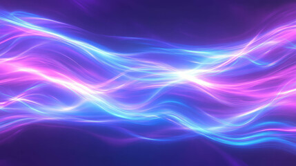 Fototapete - Abstract energy flows with vibrant colors for creative design