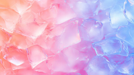 Poster - Abstract background with frosted glass fragments in pastel colors
