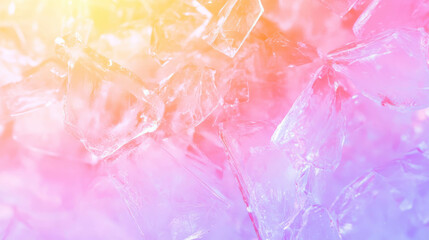 Poster - Colorful frosted broken glass background for creative design projects