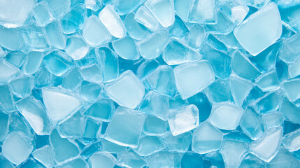 Poster - Abstract ice texture with frosted broken glass fragments for creative design