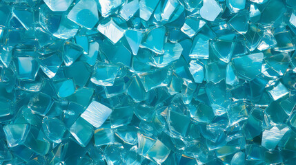 Poster - Vibrant abstract background with blue fragmented glass for artistic designs