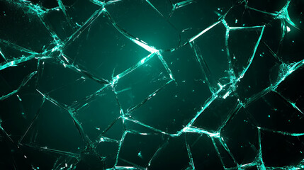 Poster - Abstract background of broken glass with star shape cracks for design