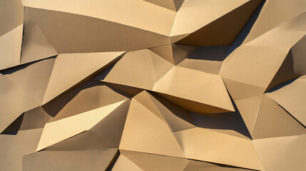 Poster - Abstract geometric cardboard background for modern design projects