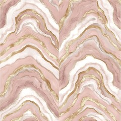 Wall Mural - abstract geode pattern with pink hues and golden accents artistic graphic design decorative image