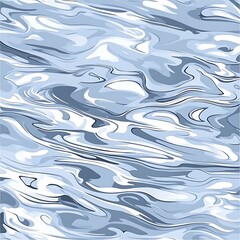 Wall Mural - abstract water surface with swirling light and dark blue shades artistic illustration pattern