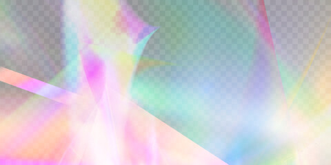 Leinwandbilder - realistic diamond reflection, rainbow light optical effect colorful collection, bright spectrum glow