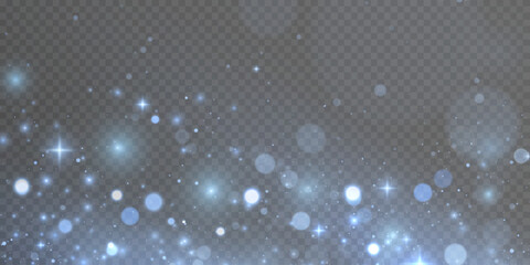 Poster - Sparkling glare light effects with colorful shimmer. Beautiful lens flare effect with bokeh, glittery particles and rays. Shining abstract background. Vector illustration	