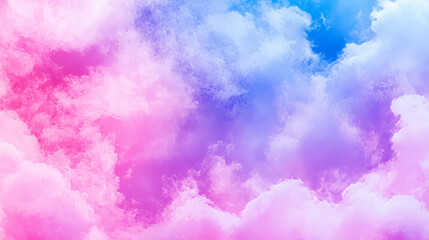 Poster - Dreamy pastel cloud texture background for creative design