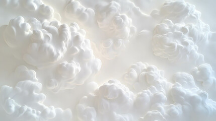 Poster - Soft foam cloud background with dreamy texture for design and print projects