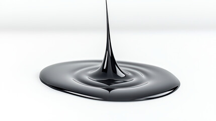 Poster - Bold Text Seamlessly Transitions Into Liquid Form, Creating a Captivating Visual Effect