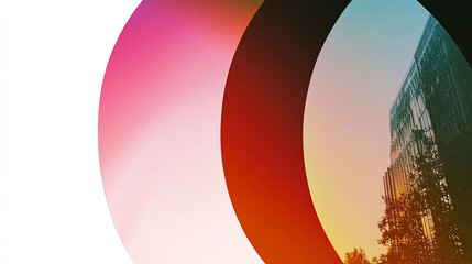 Poster - Modern Urban Design Showcasing Soft Gradient Transitions Emphasizing Minimalism and Creativity