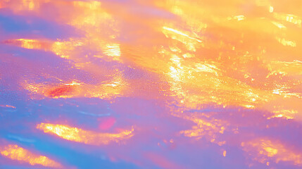 Poster - vibrant shimmering gold leaf texture with radiant light reflections
