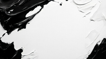 Poster - Abstract ink blot background with canvas texture for creative design