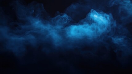 Wall Mural - Blue Smoke created with Generative AI Technology, ai, generative