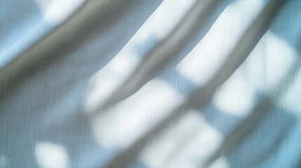 Poster - Soft light grey fabric texture with gentle shadows for design and print