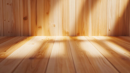 Poster - Light wood texture background with subtle grain for interior design and decoration