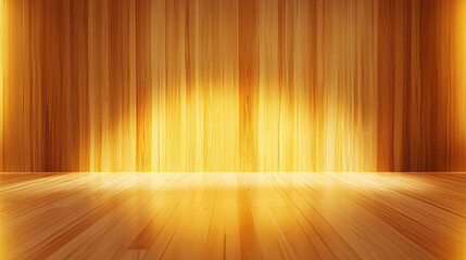 Poster - Warm light wood texture and subtle grain background for interior design or presentation