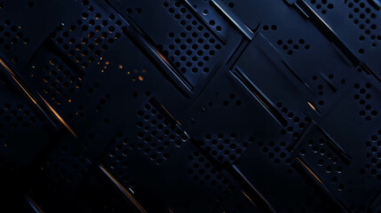 Poster - Industrial metallic mesh texture with sharp edges for modern design concepts