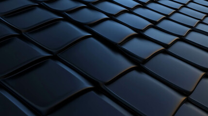 Poster - Modern roof texture with geometric design in blue tones for architectural use