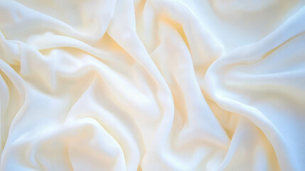 Poster - Elegant off white cotton fabric texture for textile design and fashion creativity