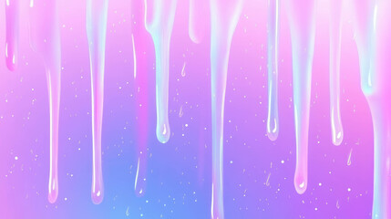 Poster - Surreal pastel rainfall background with upward falling drops