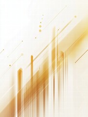 Poster - Abstract design featuring dynamic lines and geometric forms in warm tones for modern aesthetic appeal. Generative AI