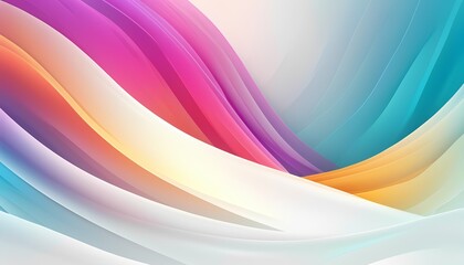 Poster - Flowing waves of colorful abstract design digital art vibrant environment modern viewpoint artistic concept