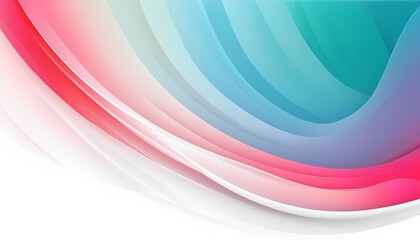 Poster - Vibrant abstract wave patterns digital art colorful design modern aesthetics creative space fluid visuals