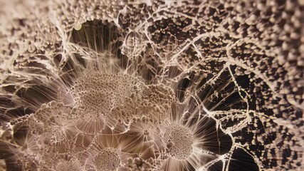 Aufkleber - Microscopic biological structures developing complex, interconnected networks representing dynamic cellular evolution and intricate organic patterns