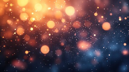 Poster - Colorful abstract swirl of orange and blue light in a vivid display of warmth and energy creating a dynamic visual effect