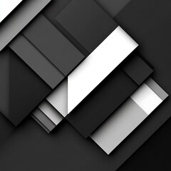 Poster - Abstract geometric shapes overlapping