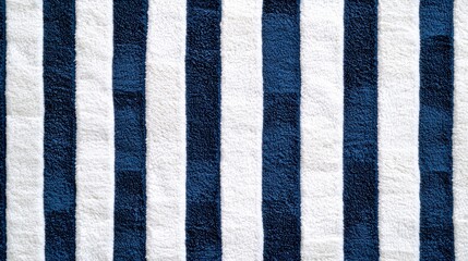 Poster - Elegant Striped Pattern in Classic Blue and White Tones for Seamless Textile or Wallpaper Design  Minimalist modern and contemporary graphic pattern with a clean