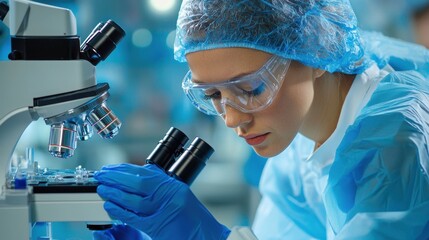 Poster - personalized medicine revolutionizing laboratory analysis and diagnosis a microscopic view of the fu