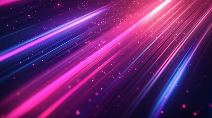 Poster - Abstract Pink and Blue Light Streaks Background Design Digital Art