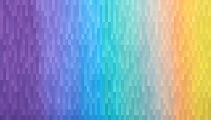 Fototapete - Pixel art clean vivid rainbow colors colorful abstract pattern.
