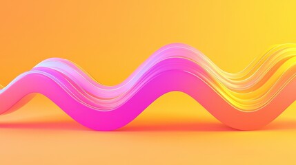 Poster - Dynamic wavy patterns abstract art digital design vibrant colors close-up view creative expression