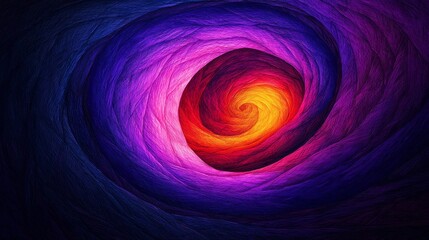 Poster - Cosmic swirl abstract art digital creation vibrant colors space close-up infinite possibilities