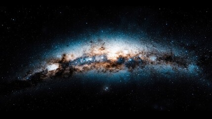 Wall Mural - cosmic spiral galaxy in deep space