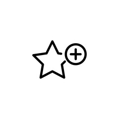 Poster - Add to favorite icon, vector simple trendy style illustration for web and app..eps