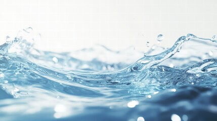 Fototapete - Rippling water creates mesmerizing patterns under soft light. Generative AI
