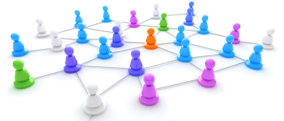 Poster - Collaborative networking strategies modern office infographic digital workspace aerial view teamwork concepts
