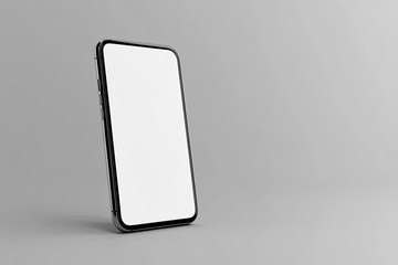 Poster - High Detail Visual of New Smartphone with Blank Screen Isolated Flat 3D