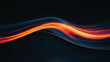© 沈军 贡 - Dark background, flowing light in the shape of an S-shaped curve from top left to bottom right