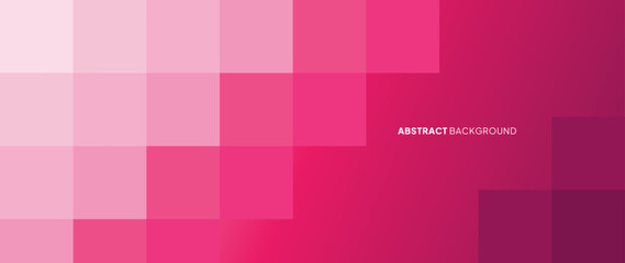 Poster - abstract arranged checkered pattern background. gradation of pink color from dark to light.