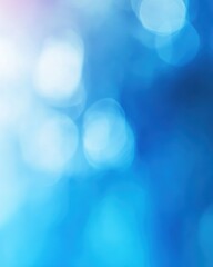 Poster - Ethereal blue background with soft bokeh light creating a dreamy and serene visual experience ideal for design projects