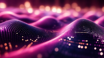 Poster - Vibrant Neon Texture with Futuristic Background